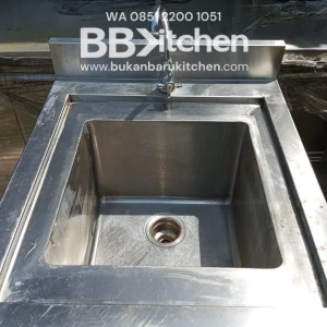 Single Sink Stainless Steel 60x70x85 cm