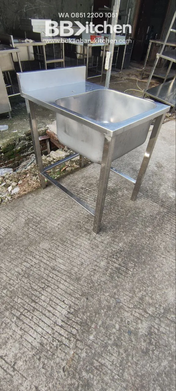 Single Sink Stainless Steel 60x80x85 - Image 2