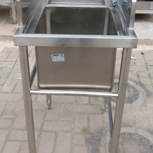 Single Sink Stainless Steel dengan Kran dan Saringan - Ukuran 50 x 70 x 85 cm