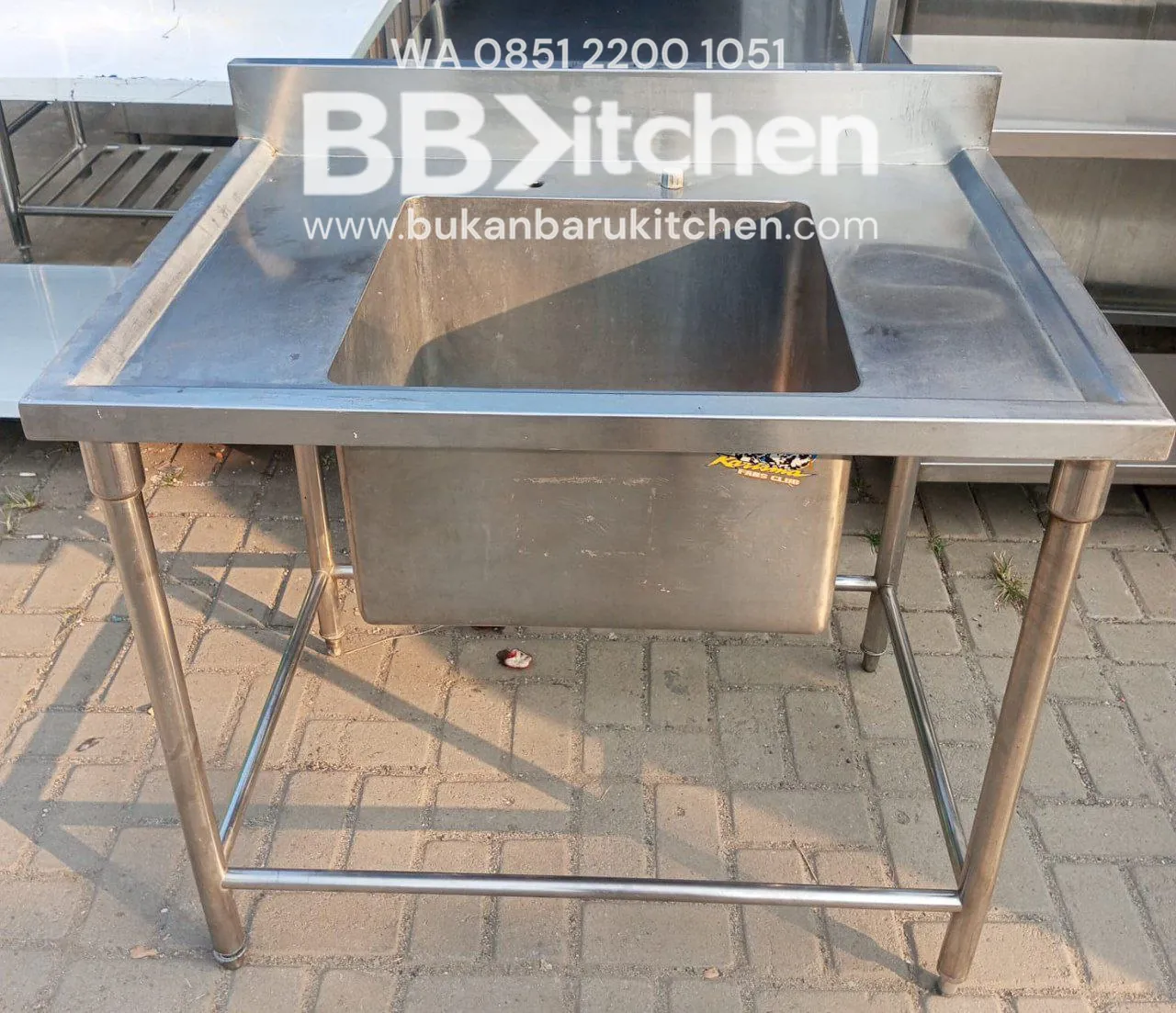 Single Sink Stainless Steel P 100 x L 75 x T 85 cm