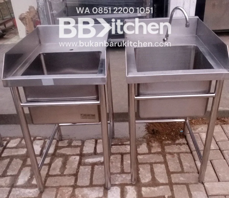 Single Sink Stainless Steel P 50 x L 70 x T 85 cm