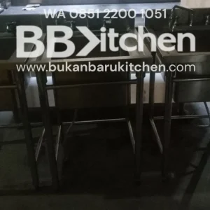 Single Sink Stainless Steel P 60 x L 60 x T 85 cm