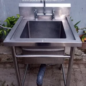 Single Sink Stainless Steel P 60 x L 60 x T 85 cm