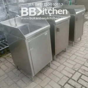Single Sink Stainless Steel P50 x L70 x T85 cm - Ideal untuk Dapur Komersial