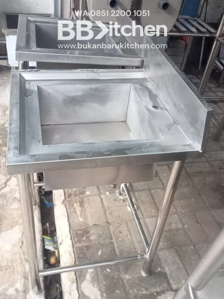 Single Sink Stainless Steel P60 x L60 x T85 cm - Image 3