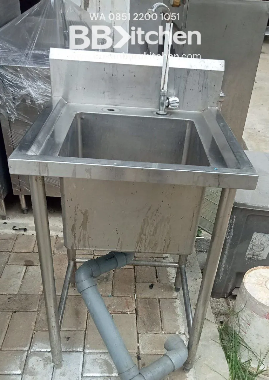 Single Sink Stainless Steel P60 x L60 x T85cm