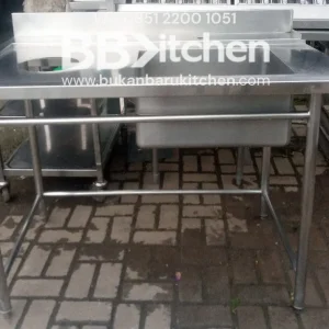 Single Sink Stainless Steel Sayap Kanan 120x75 cm