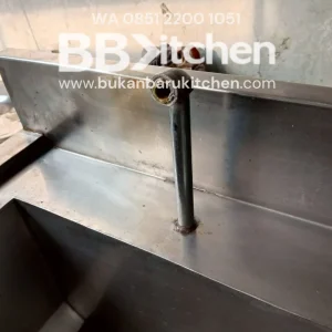 Single Sink Stainless Steel Sayap Kanan 120x75x85 cm