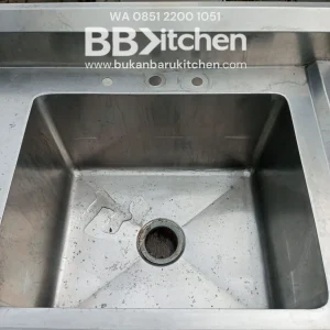 Single Sink Stainless Steel Sayap Kiri 100x60x85 cm