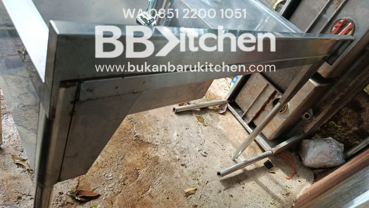 Single Sink Stainless Steel Sayap Kiri 120 x 60 x 85 cm - Image 6