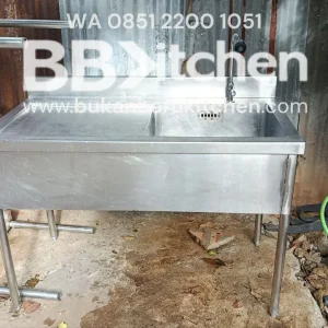 Single Sink Stainless Steel Sayap Kiri 120 x 60 x 85 cm