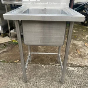 Single Sink Stainless Steel Ukuran 60x60x85