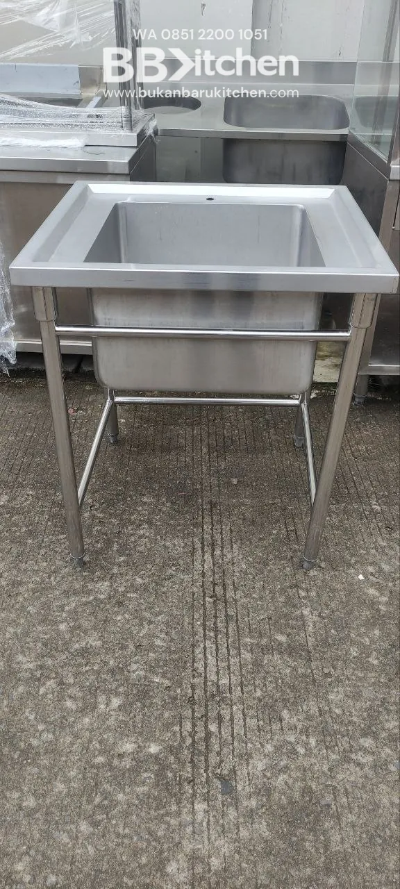 Single Sink Stainless Steel Ukuran 75x70x85
