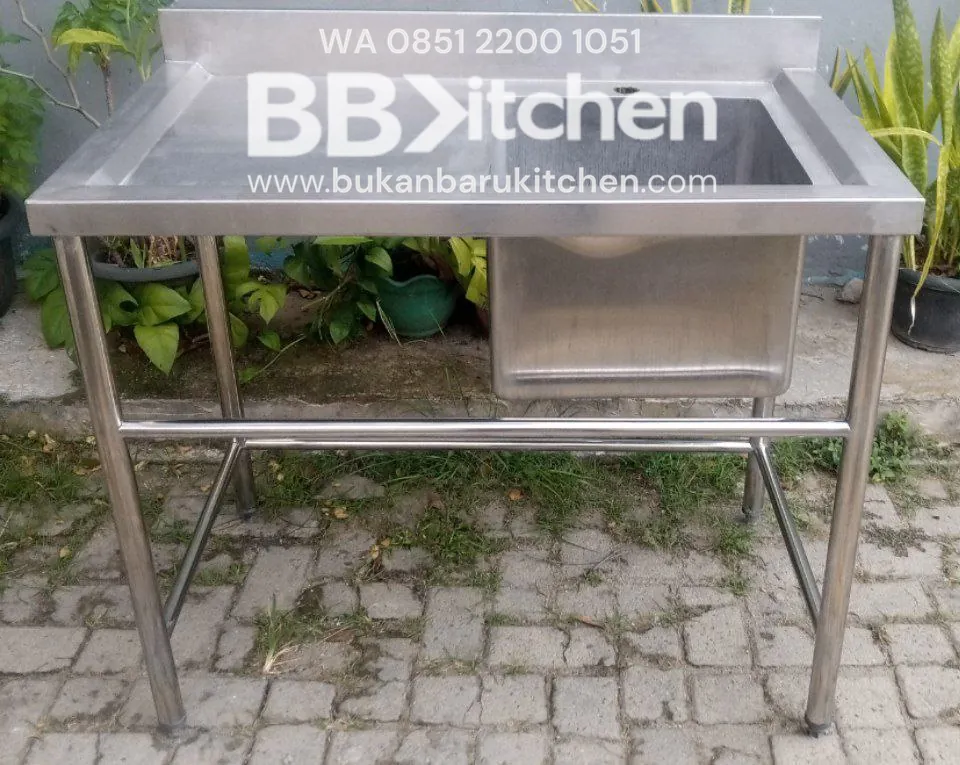 Sink 1 Lobang Sayap Kiri P100 x L60 x T85 cm
