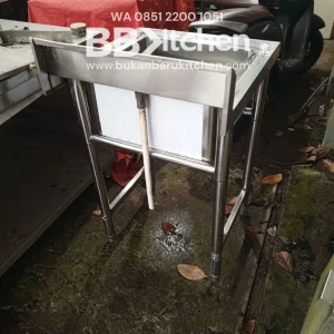 Sink 1 Lobang Stainless Steel Ukuran 60x60x85