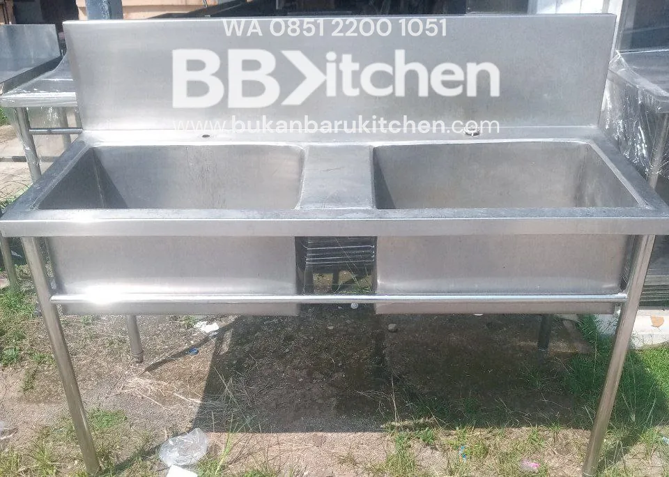 Sink 2 Lobang Backsplas 150x65 cm