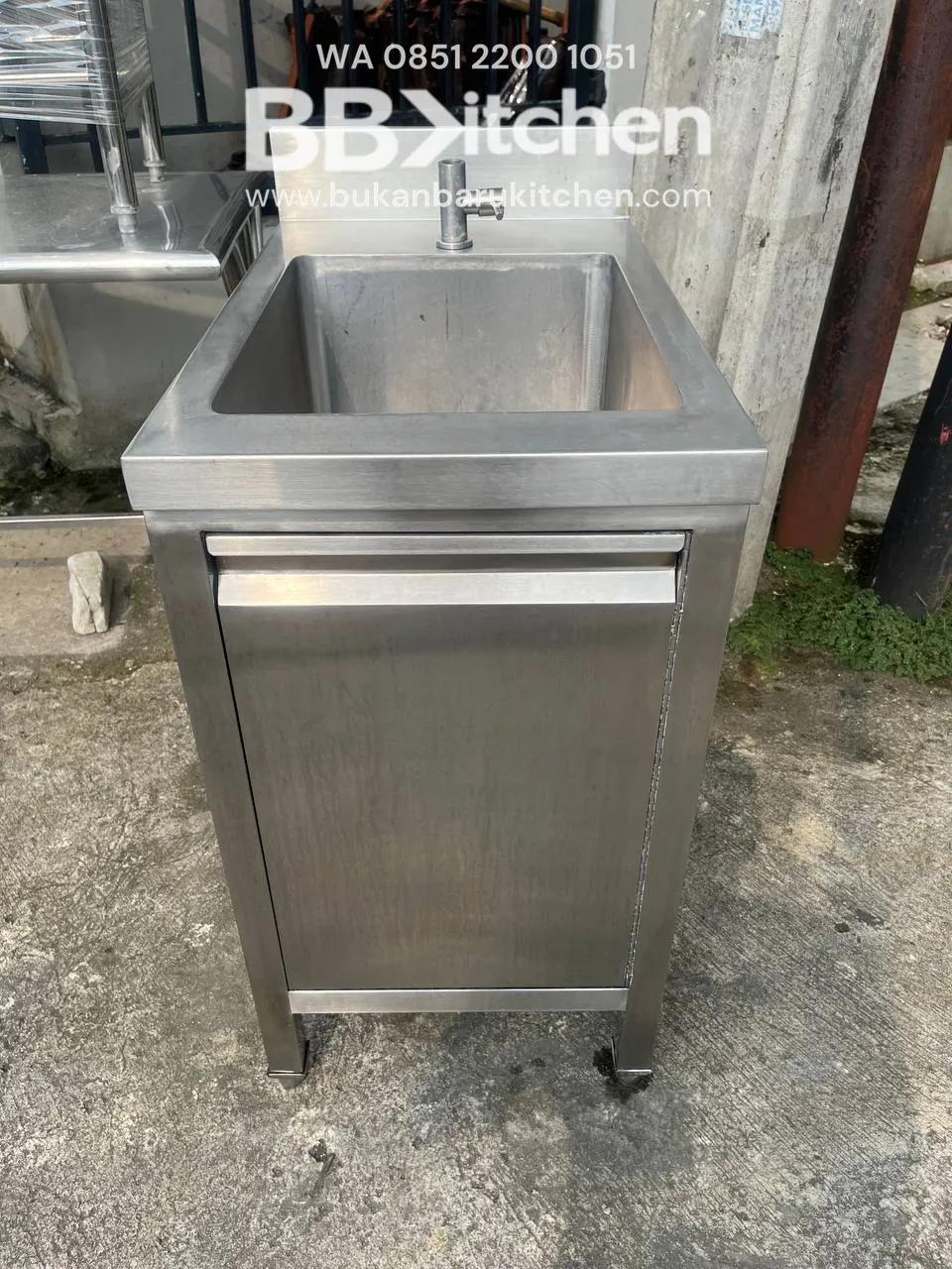 Sink Cabinet Stainless Steel Ukuran 42x70x80