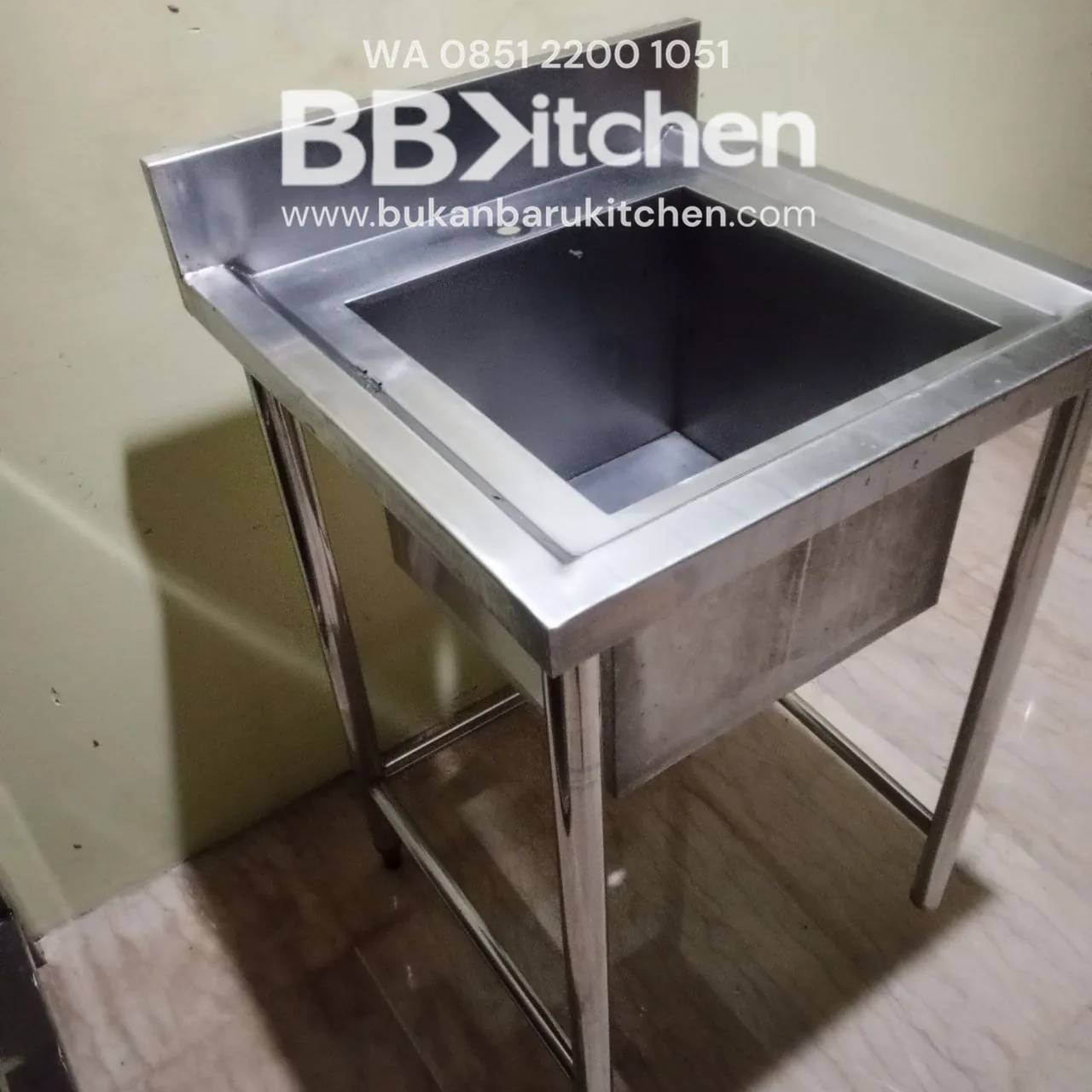 Sink Jumbo Stainless 1 Lobang 60x60x85 - Image 4