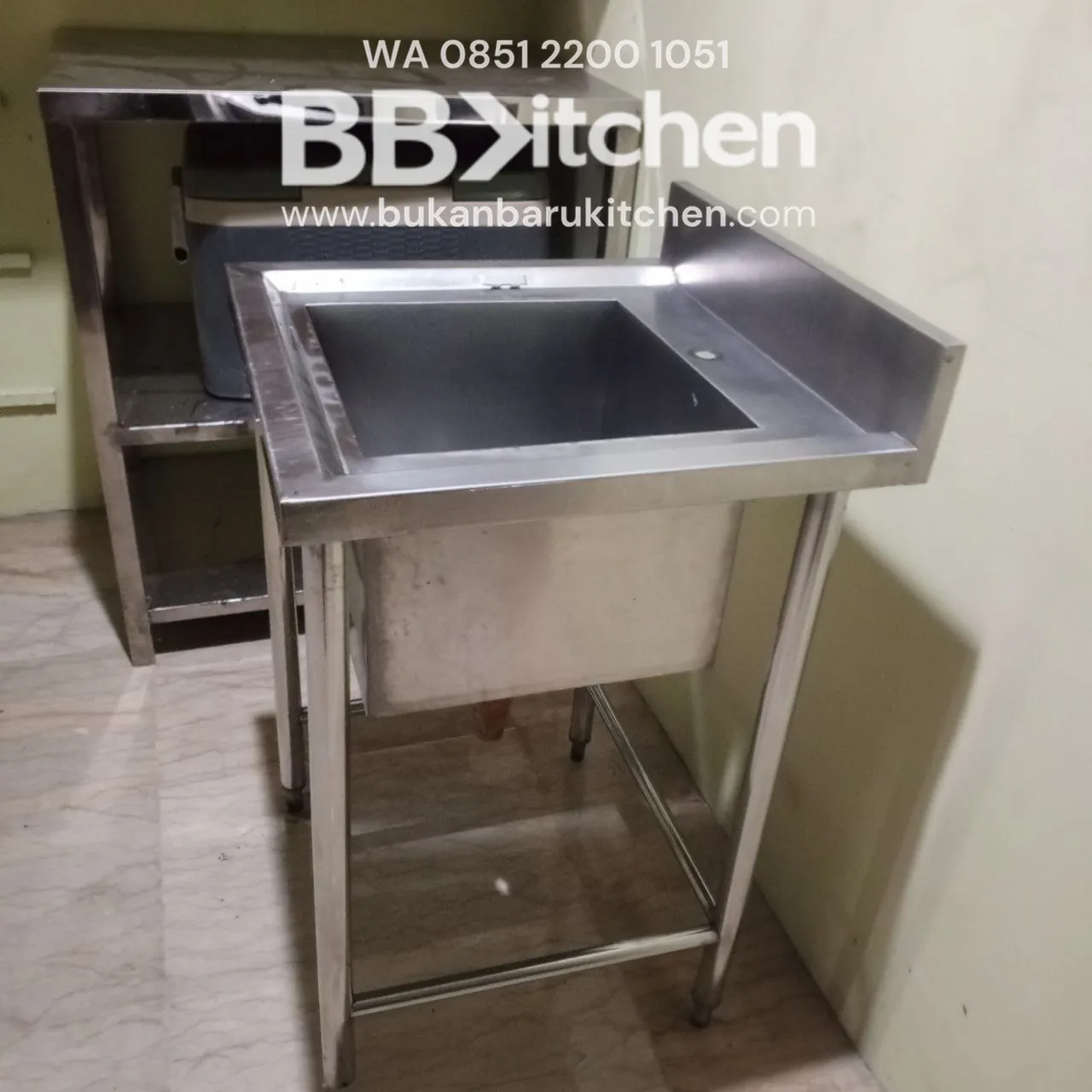 Sink Jumbo Stainless 1 Lobang 60x60x85 - Image 5
