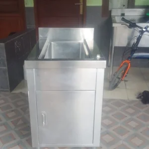 Sink Kabinet Stainless Steel 50×69×81 dengan Lobang 29×56×20