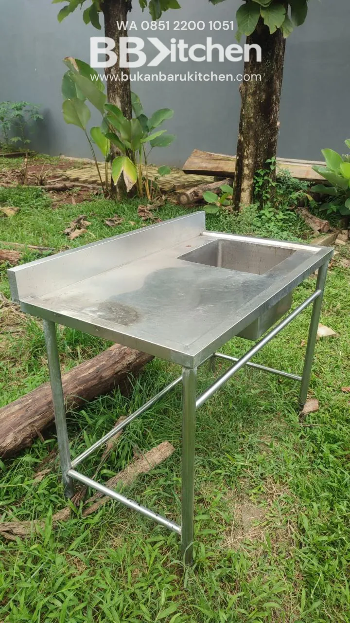 Sink Sayap Kanan Stainless Steel 120x70x85cm