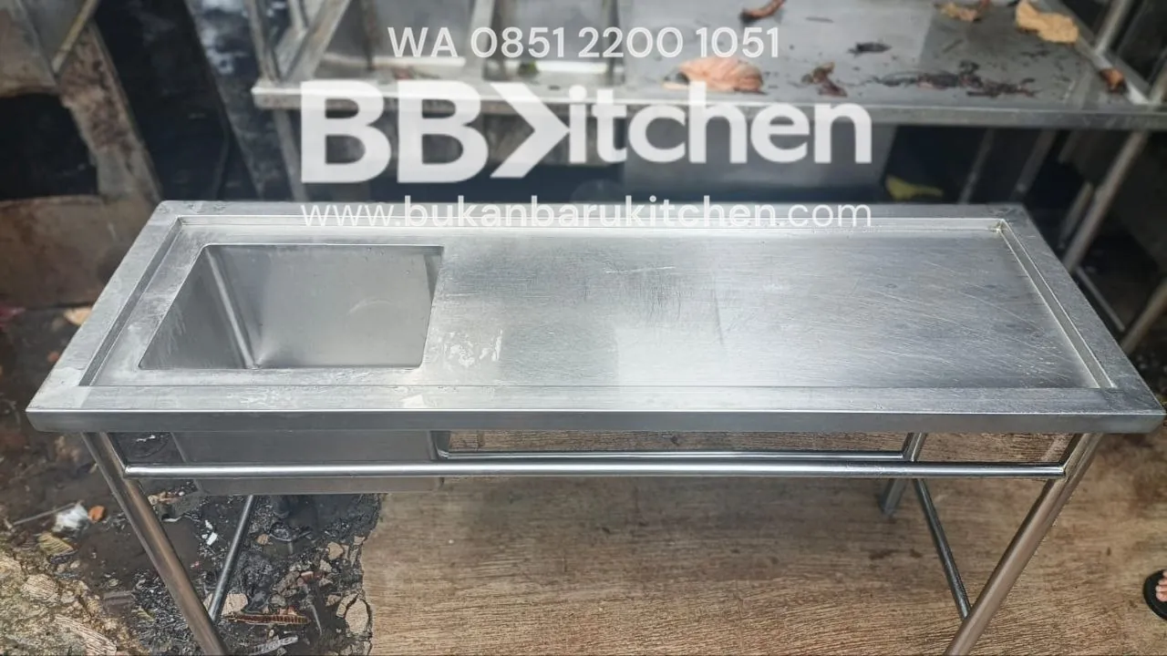 Sink Sayap Stainless Steel Ukuran 150x50x85