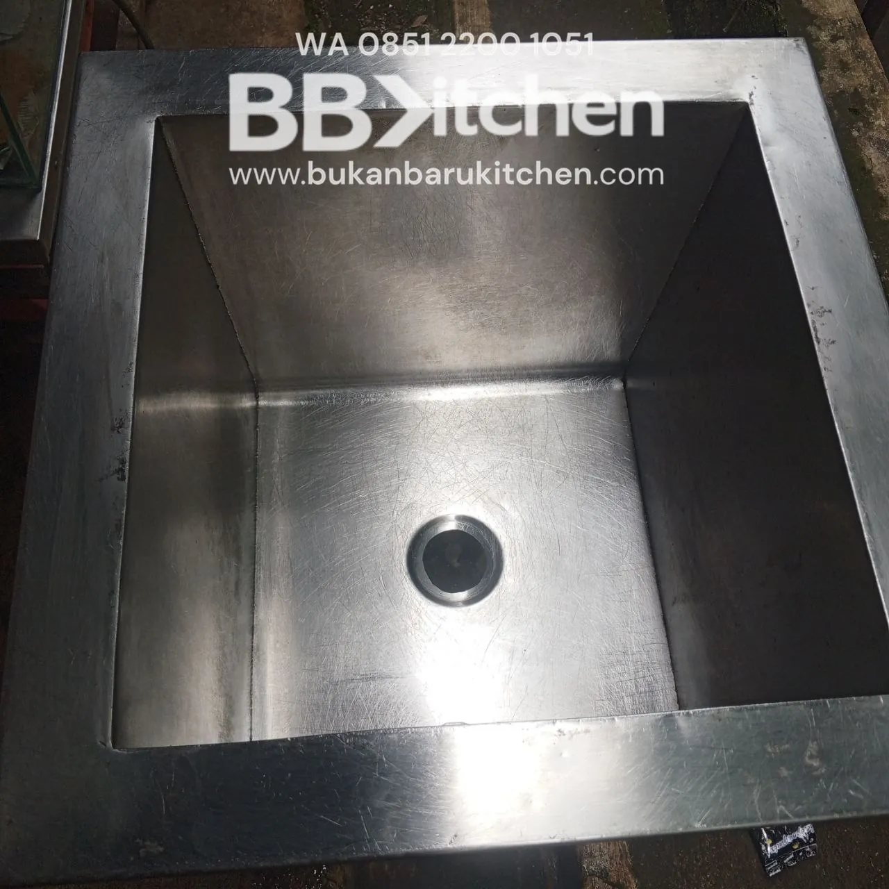 Sink Stainless 1 Lobang Ukuran 50x50x85 - Image 2
