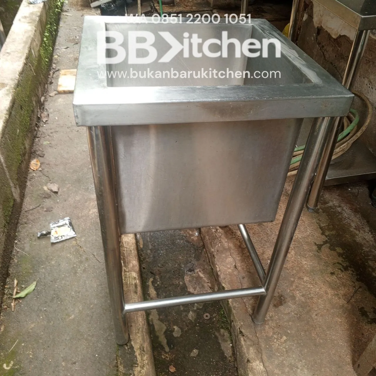 Sink Stainless 1 Lobang Ukuran 50x50x85 - Image 4