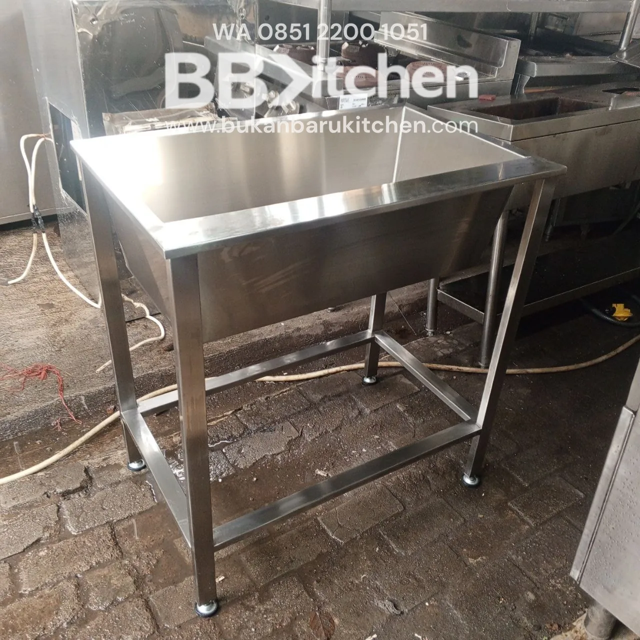 Sink Stainless Steel 1 Lobang 80x50x85 - Image 4