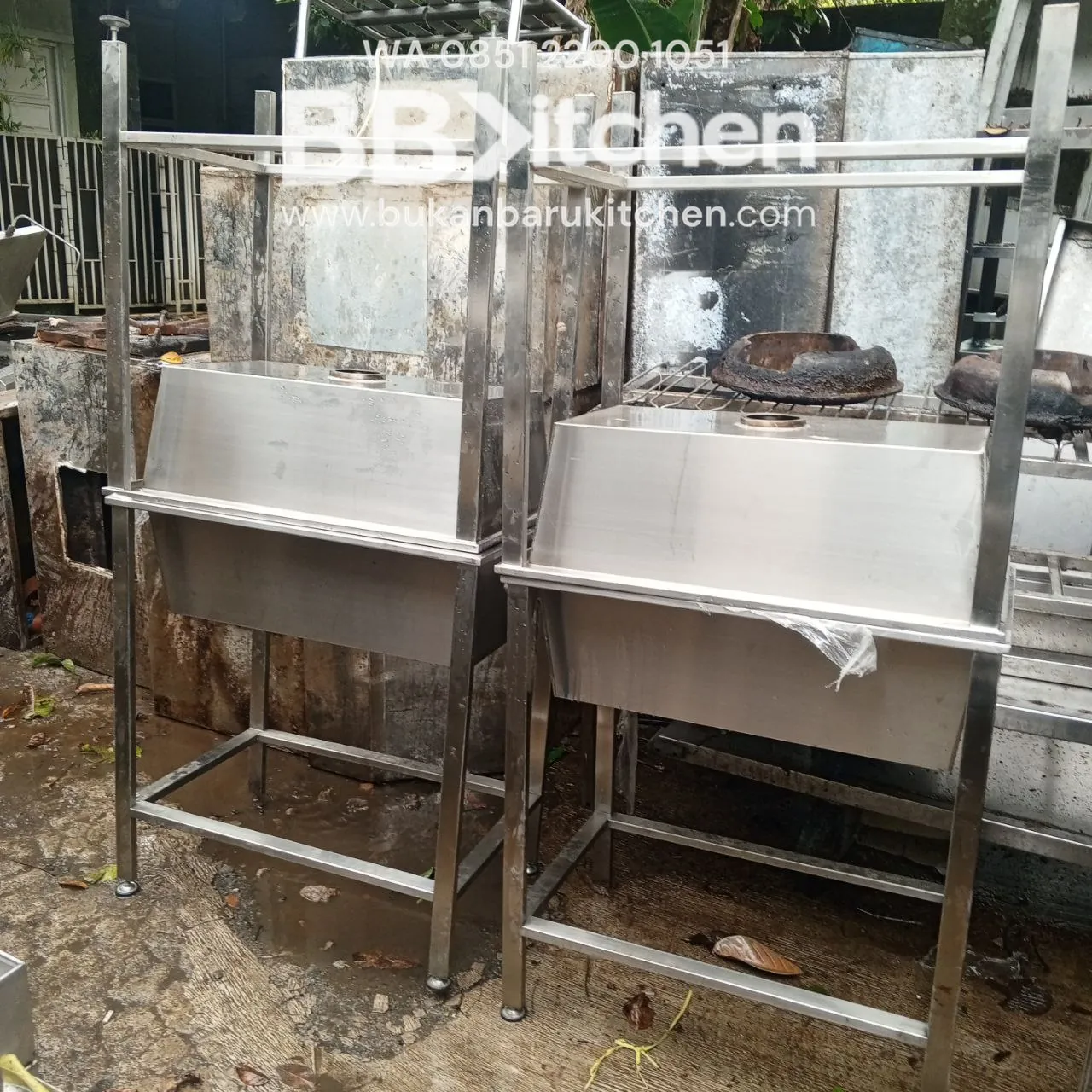 Sink Stainless Steel 1 Lobang 80x50x85
