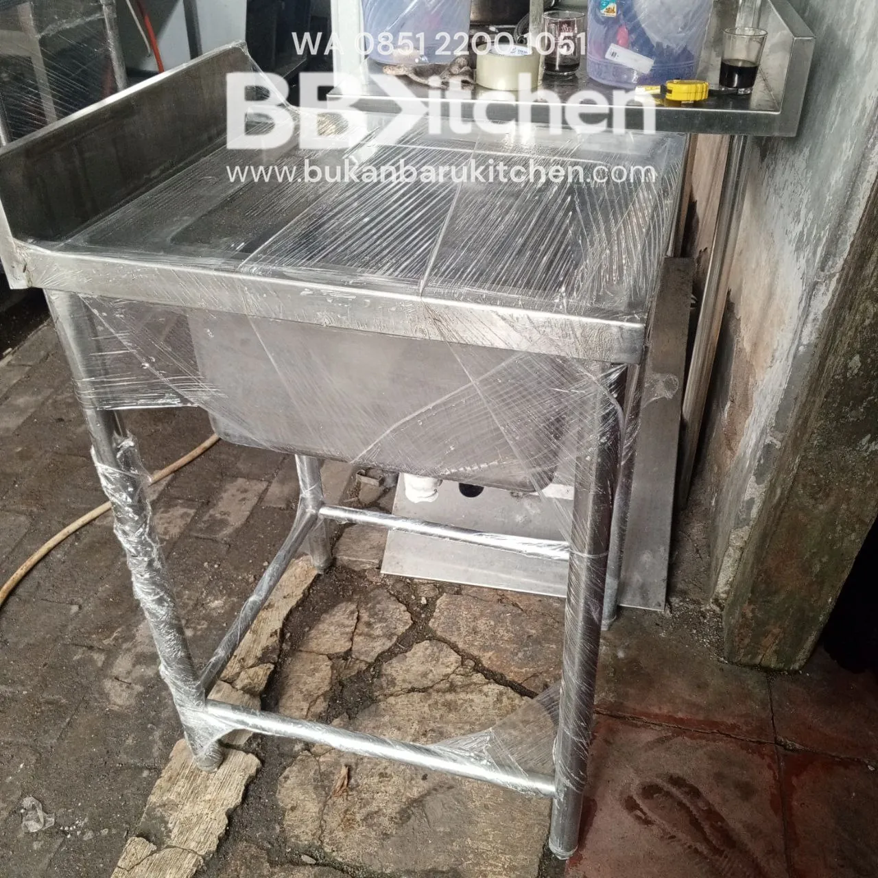 Sink Stainless Steel 1 Lobang Ukuran 50x60x85 - Image 2