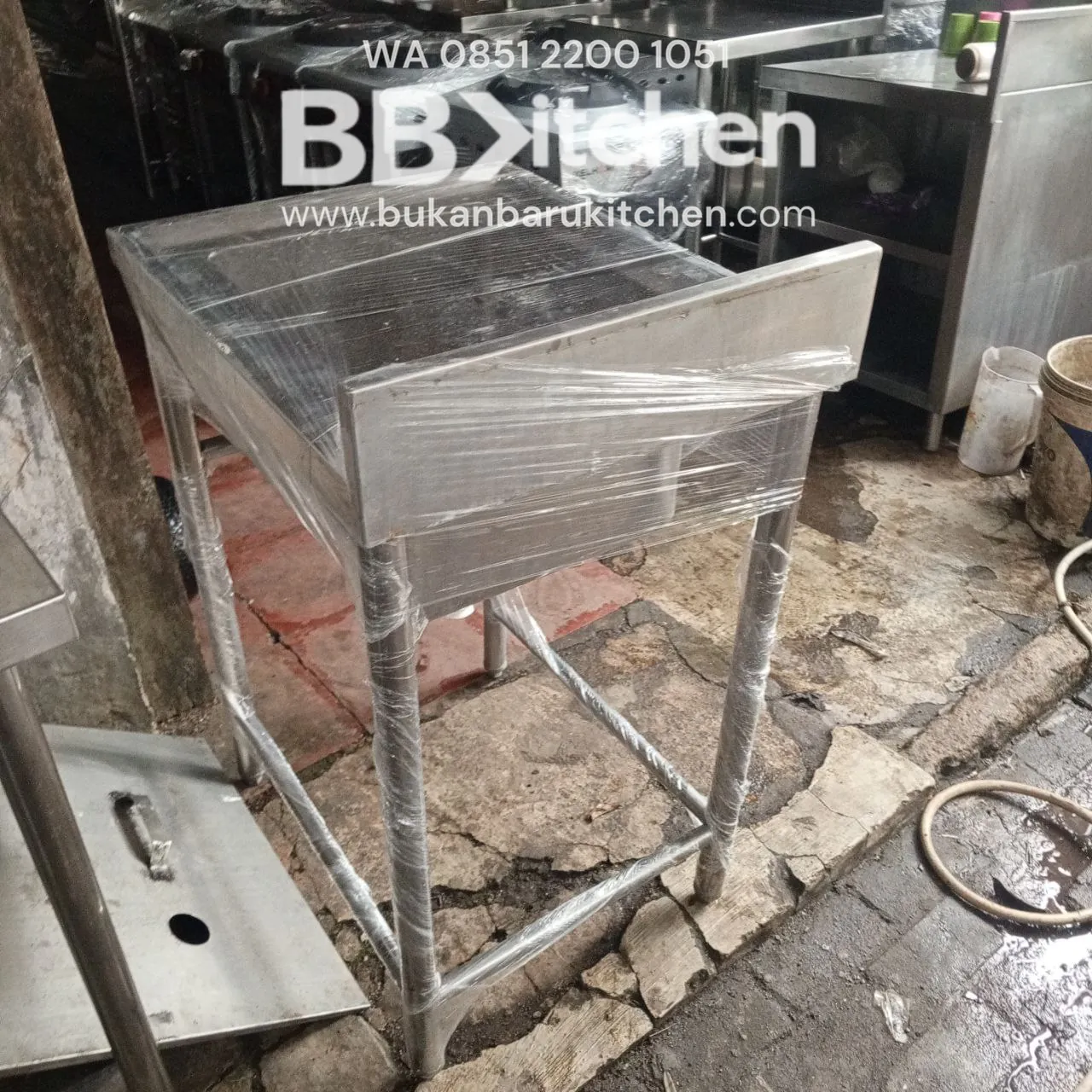 Sink Stainless Steel 1 Lobang Ukuran 50x60x85 - Image 4