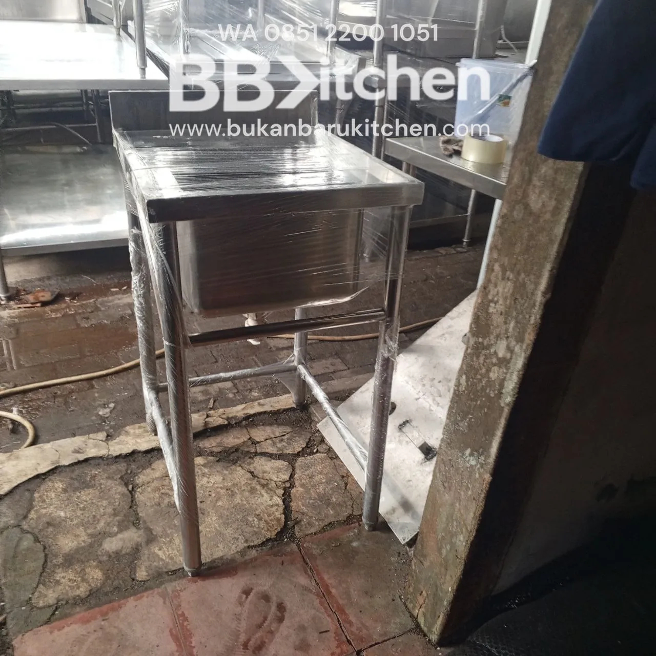 Sink Stainless Steel 1 Lobang Ukuran 50x60x85 - Image 5