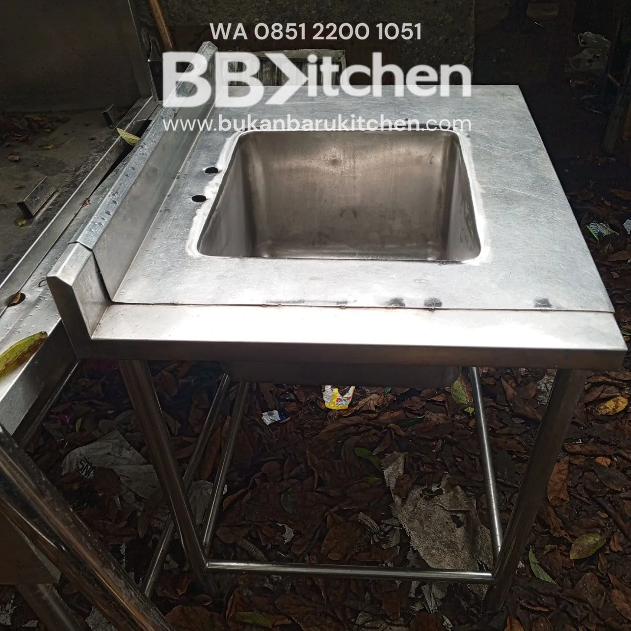 Sink Stainless Steel 1 Lobang Ukuran 84x70x82 - Image 2