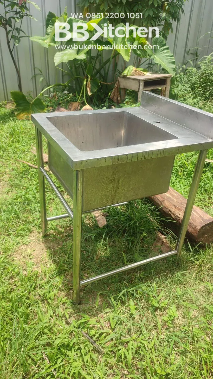 Sink Stainless Steel Single P 65L 50x50x30cm