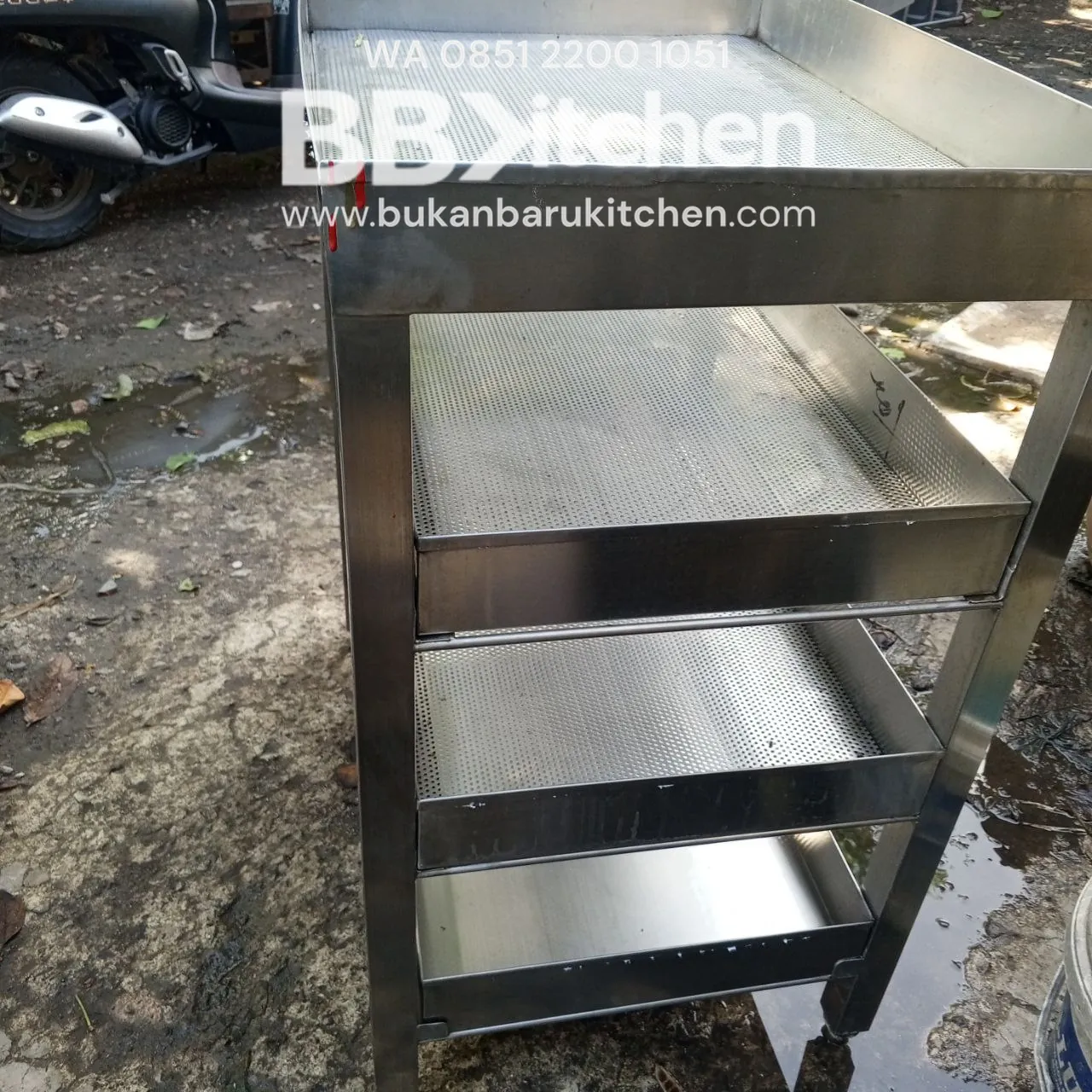 Tirisan 4 Susun Ukuran 75x52x93 untuk Dapur Komersial - Image 4