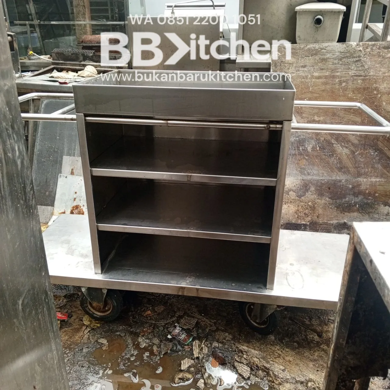 Troli Barang Kabinet Ukuran 160x56x30 untuk Dapur Komersial - Image 4