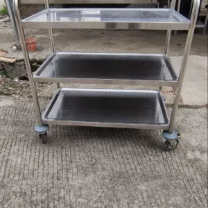 Troli Food 3 Susun Ukuran 46.5x80x90 - Bekas