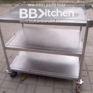 Troli Food 3 Susun Ukuran P 98 x L 60 x T 85 cm
