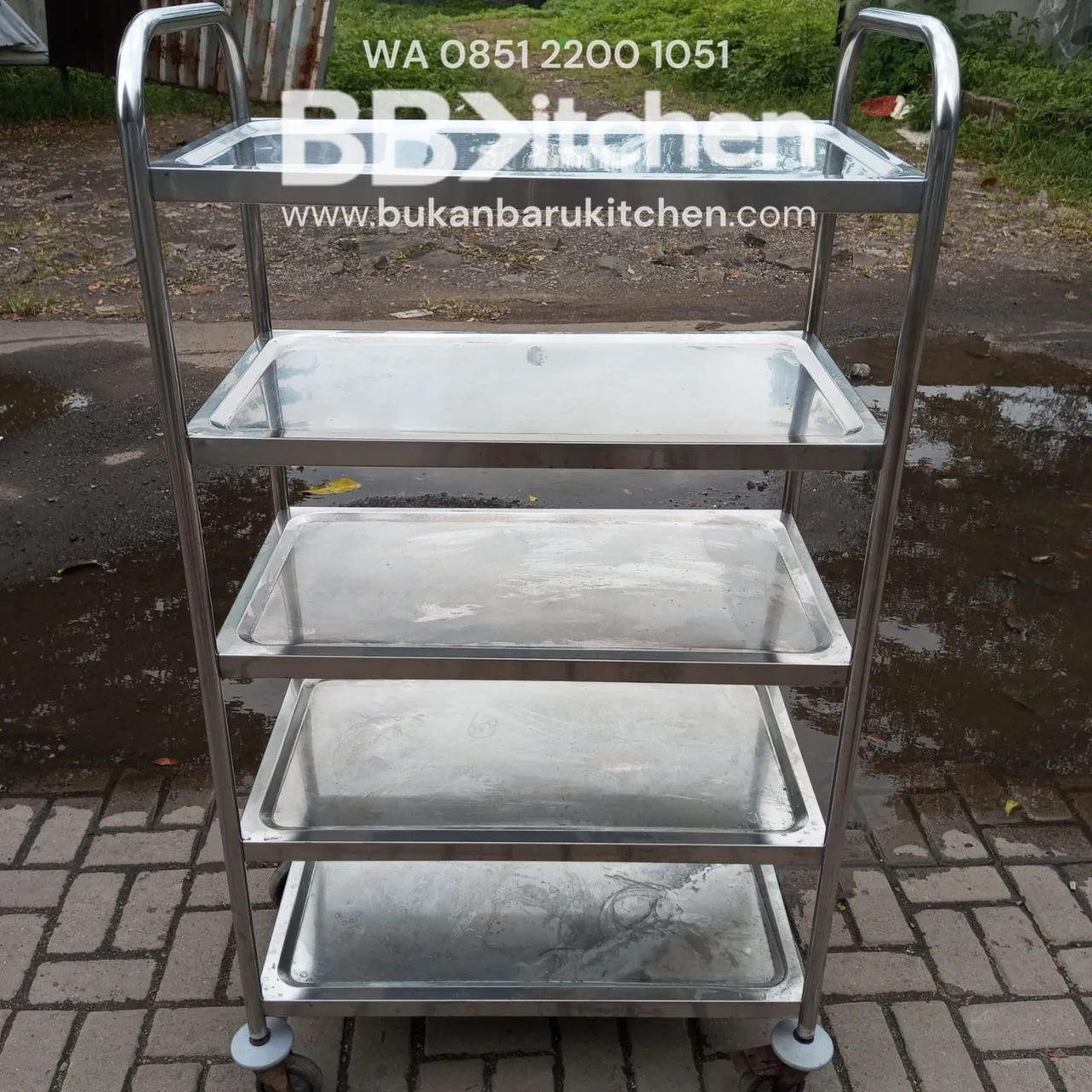 Trolley Food 5 Susun 80x46x150 cm