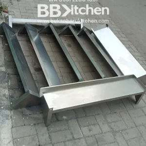 Wall Shelf P 120 x L 27 cm - Stainless Steel