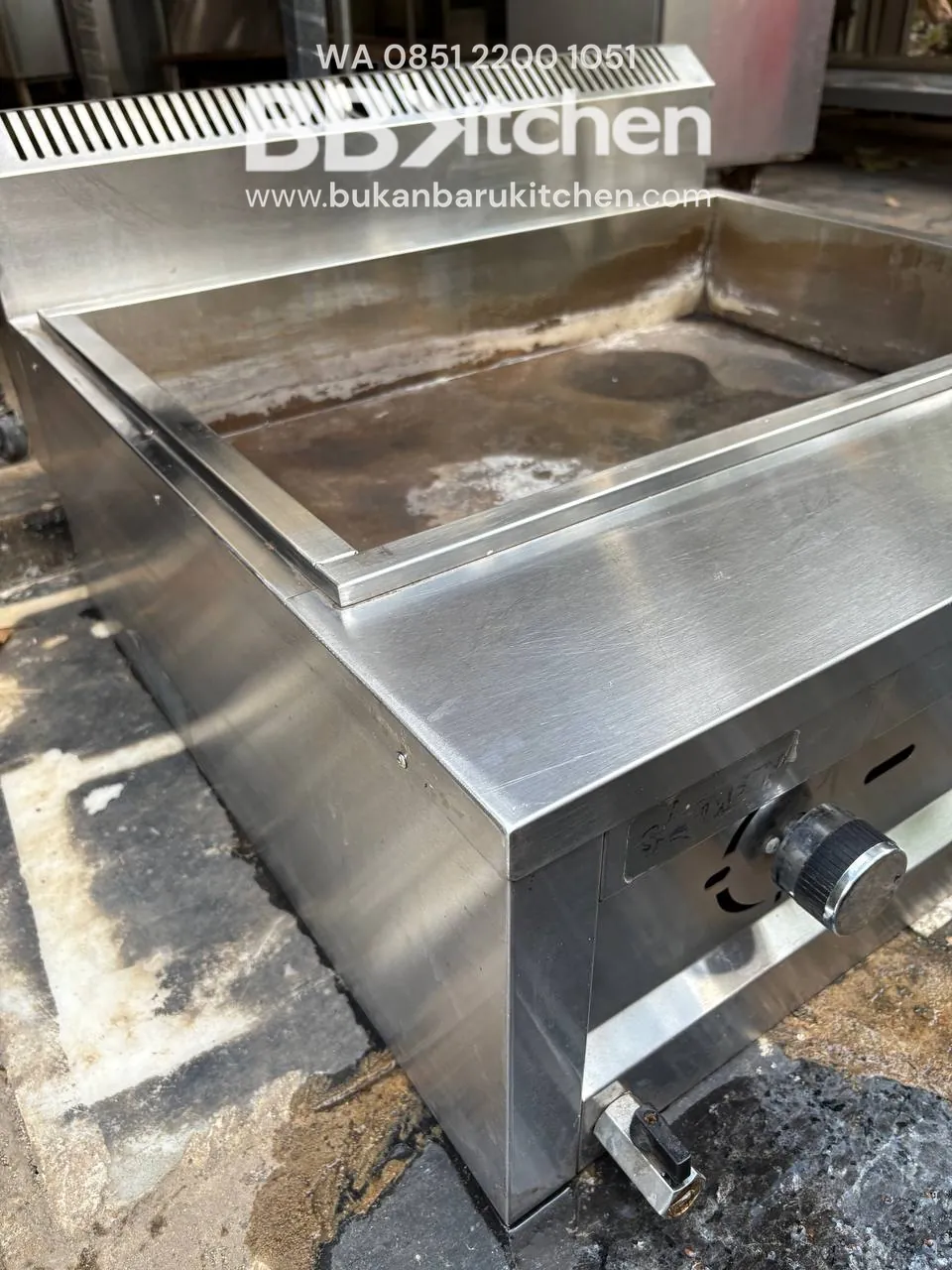 Bain Marie Gas Low Pressure 70x70x30 - Image 2
