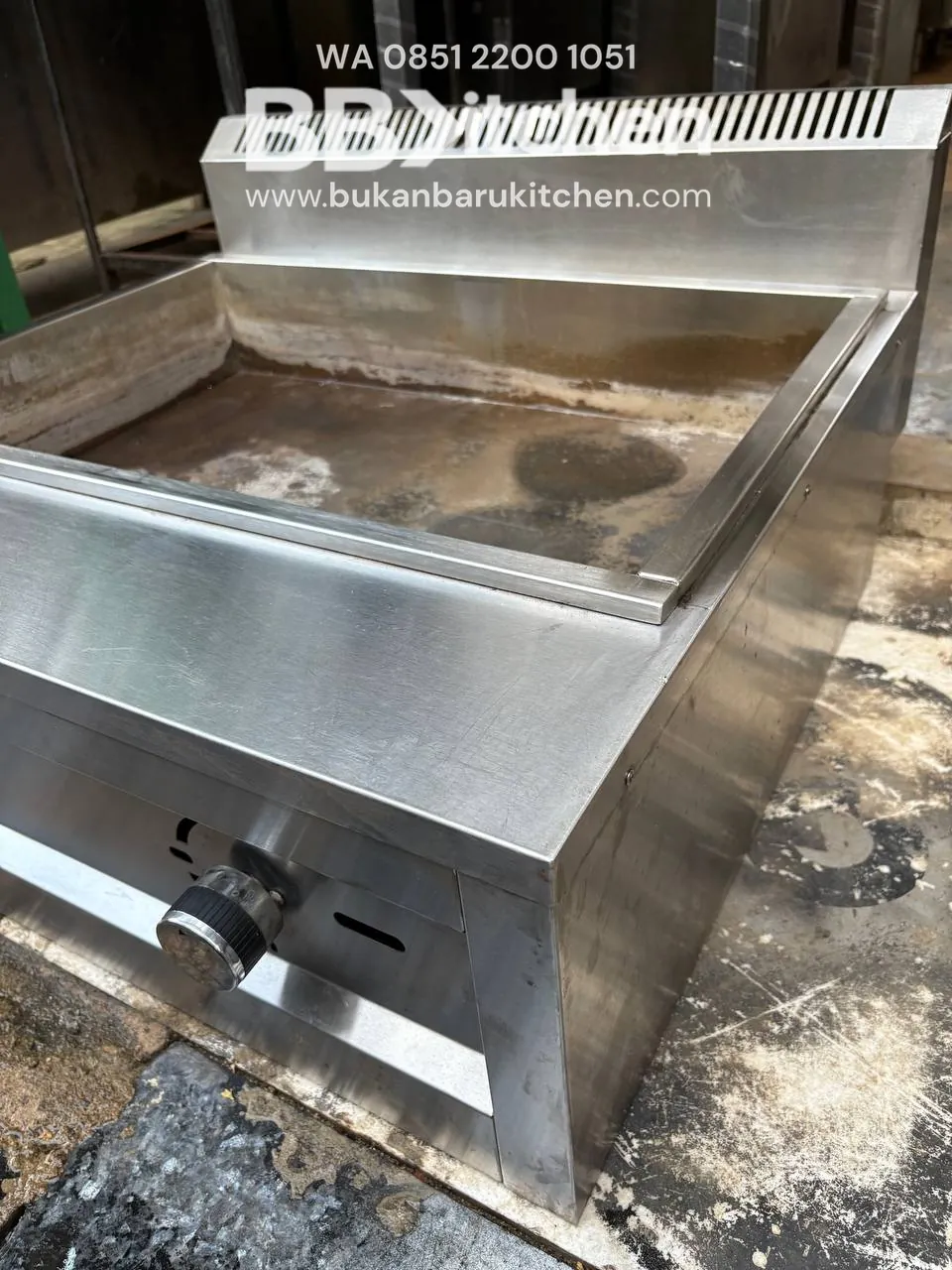 Bain Marie Gas Low Pressure 70x70x30 - Image 3