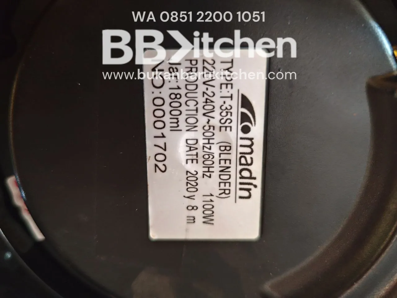Blender Komersial Madin T-35SE 1800ml - Image 6