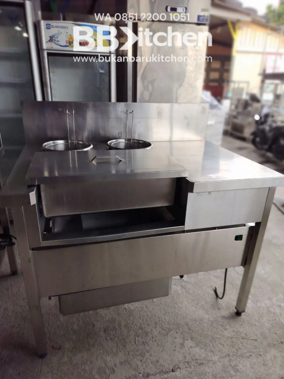 Breading Machine Penyaring Tepung untuk Fried Chicken Ukuran P 120 L 80 T 85 - Image 7