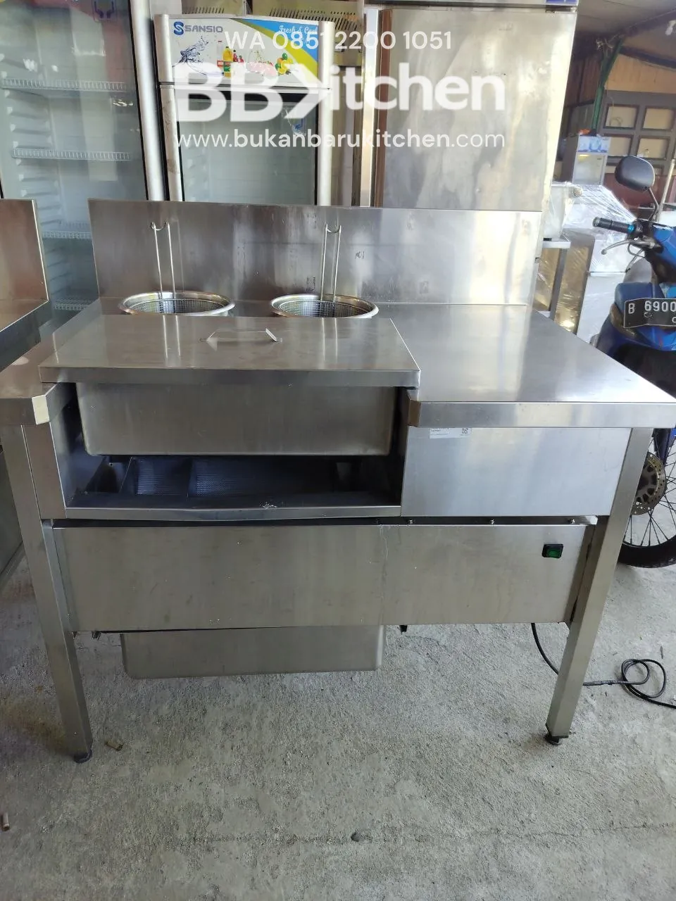 Breading Machine Penyaring Tepung untuk Fried Chicken Ukuran P 120 L 80 T 85