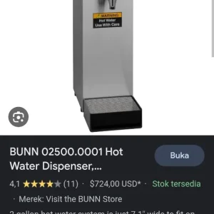 Bunn Hot Water Boiler 3 Liter