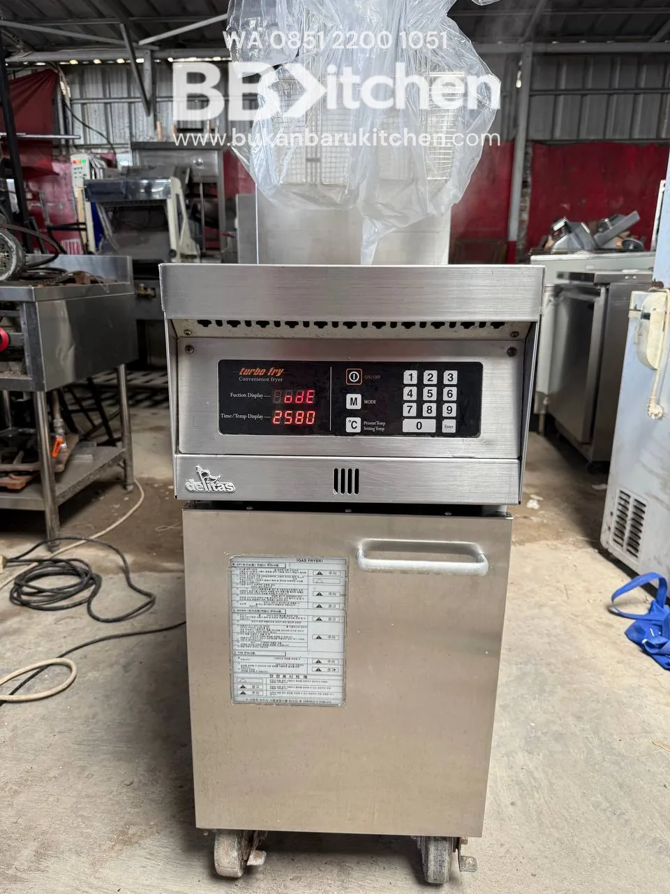 Deep Fryer Gas Delitas Turbo Fry 25 Liter - Image 2