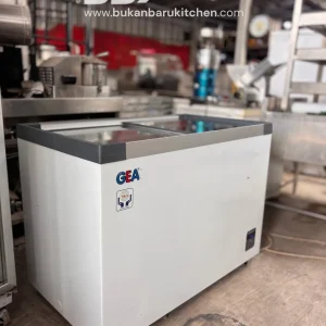 Freezer Pintu Sliding Kaca GEA SD 256H Kapasitas 301 Liter