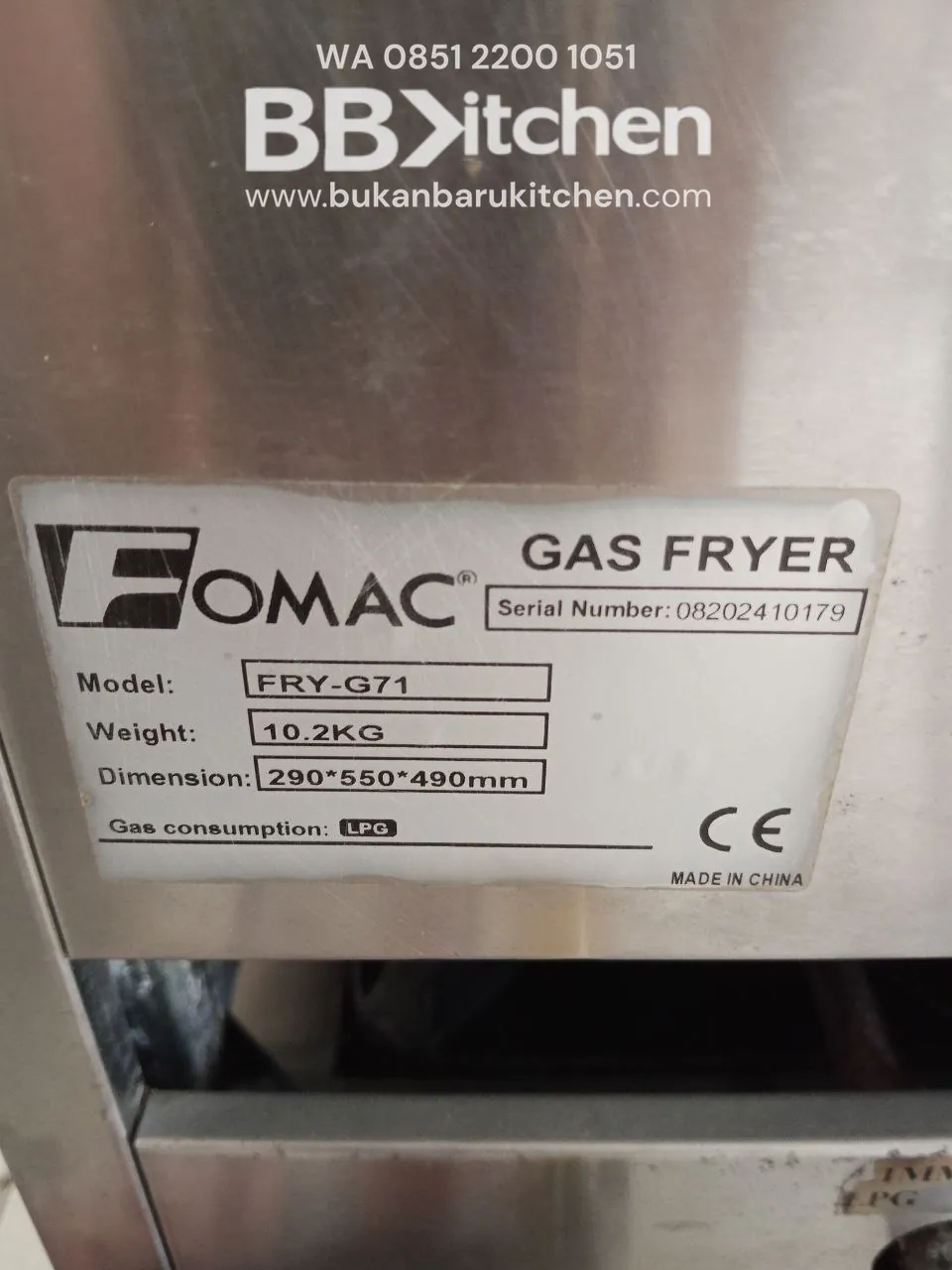 Gas Fryer Kapasitas 6 L untuk Restoran dan Katering - Image 4